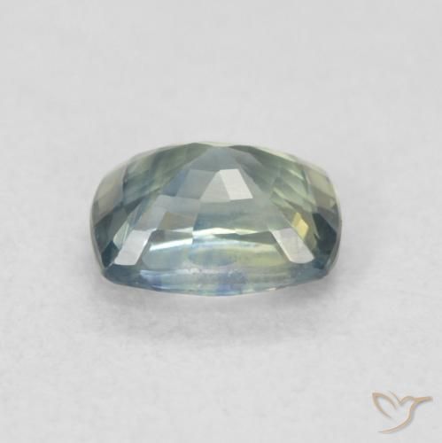 Saphir Sarcelle naturelle Coussin, 0.68 ct, VS