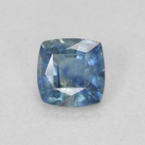 0.56ct Naturel Sarcelle Saphir, Coussin, VS