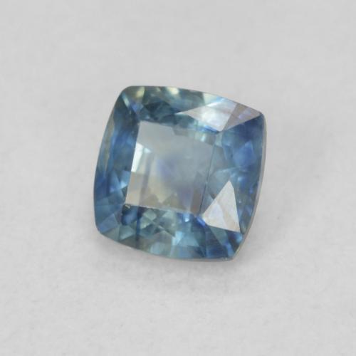 Saphir Sarcelle naturelle Coussin, 0.56 ct, VS