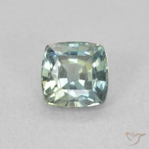 0.57ct Naturel Sarcelle Saphir, Coussin, VS