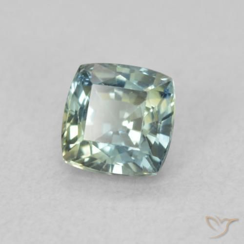 Saphir Sarcelle naturelle Coussin, 0.57 ct, VS