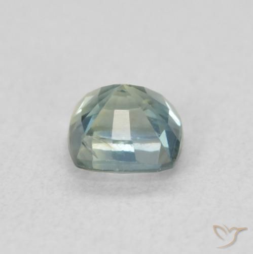 Saphir Sarcelle naturelle Coussin, 0.57 ct, VS