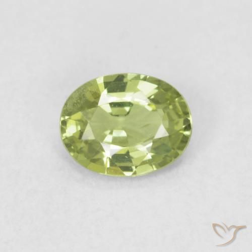 0.35ct Naturel Vert vif et léger Saphir, ovale, VVS-VS