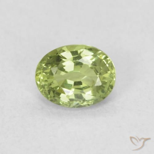 0.44ct Naturel Vert vif et léger Saphir, ovale, VVS-VS
