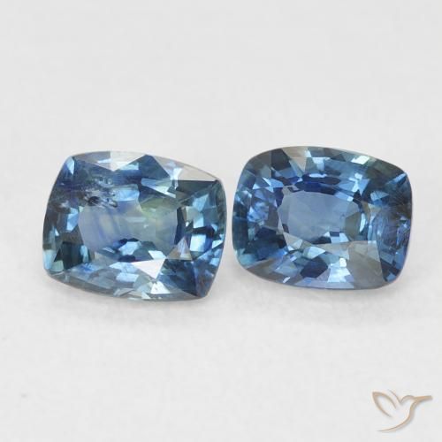 Shop natural 1.15ct Sarcelle Saphir gems, Coussin, from Madagascar at GemSelect. In stock, global shipping!