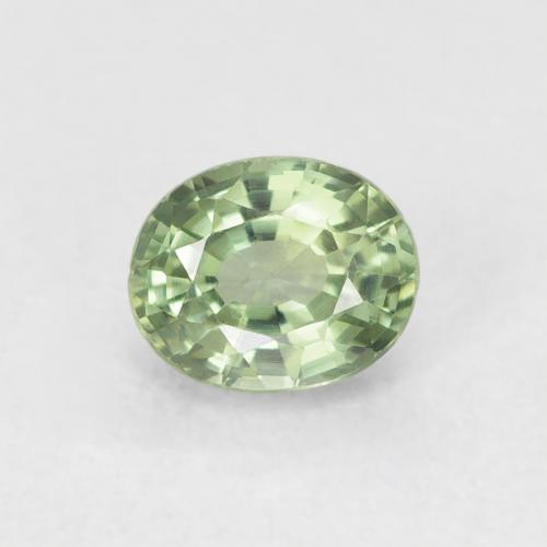 0.65ct Naturel Vert très clair Saphir, ovale, VVS-VS