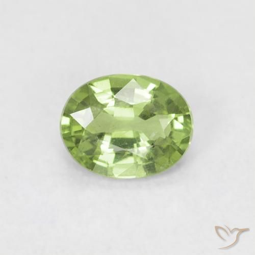 0.44ct Naturel Vert poire Saphir, ovale, VVS-VS