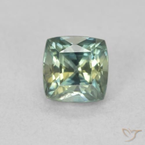 0.67ct Naturel Sarcelle Saphir, Coussin, VS