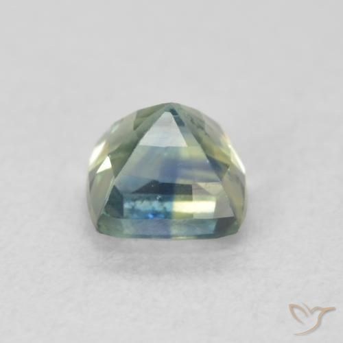 Saphir Sarcelle naturelle Coussin, 0.67 ct, VS