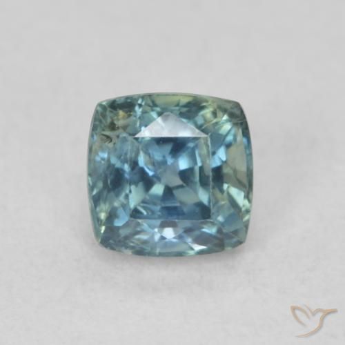0.69ct Naturel Sarcelle Saphir, Coussin, VS
