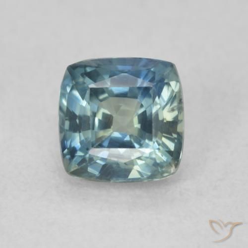 0.74ct Naturel Sarcelle Saphir, Coussin, VS