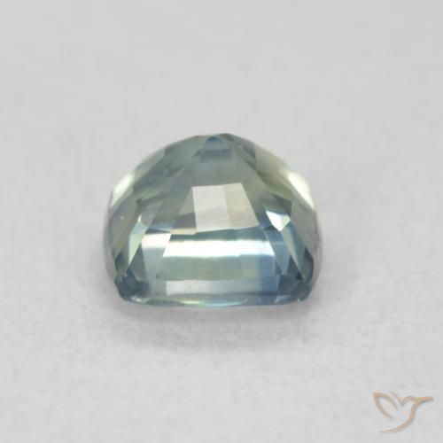 Saphir Sarcelle naturelle Coussin, 0.74 ct, VS