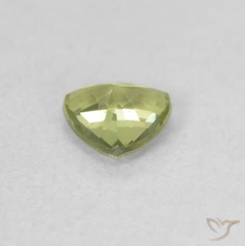 Saphir Jaune citron naturelle Trillion, 0.30 ct, VVS