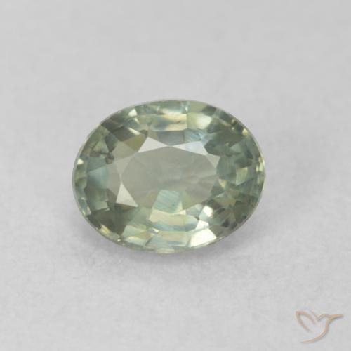 0.55ct Naturel Vert chaud Saphir, ovale, VVS-VS