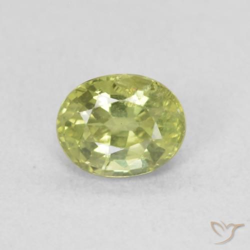 0.47ct Naturel Vert forêt chaud Saphir, ovale, VS