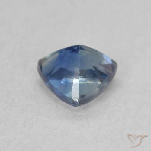 Saphir Sarcelle naturelle Trillion, 0.54 ct, VS