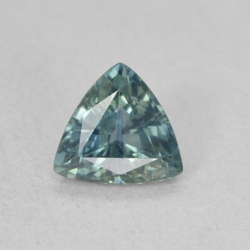0.43ct Naturel Sarcelle Saphir, Trillion, VS
