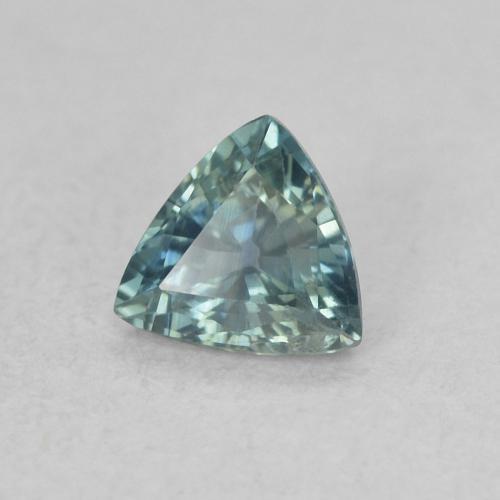 Saphir Sarcelle naturelle Trillion, 0.43 ct, VS