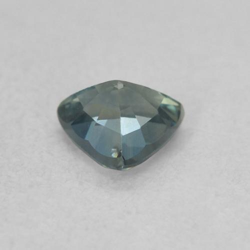 Saphir Sarcelle naturelle Trillion, 0.43 ct, VS