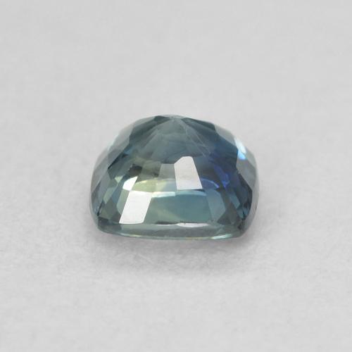 Saphir Sarcelle naturelle Coussin, 0.63 ct, VS