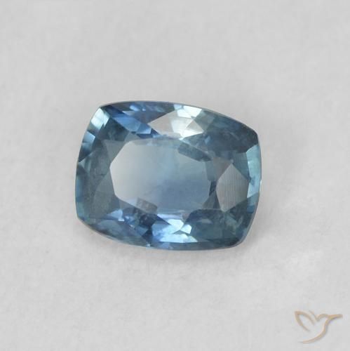 Saphir Bleu naturelle Coussin, 0.42 ct, VS