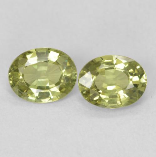 0.79ctw Naturel Vert clair Saphir, ovale, VVS-VS