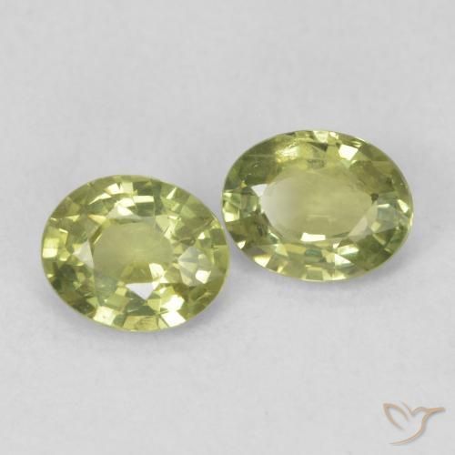 Shop natural 0.78ct Vert chaud et terreux Saphir gems, ovale, from Madagascar at GemSelect. In stock, global shipping!