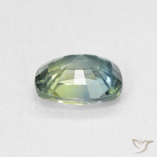 Saphir Sarcelle naturelle Coussin, 0.81 ct, VS