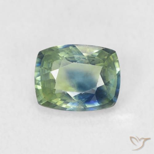 0.73ct Naturel Sarcelle Saphir, Coussin, VS