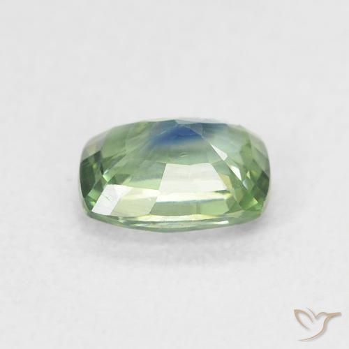 Saphir Sarcelle naturelle Coussin, 0.73 ct, VS