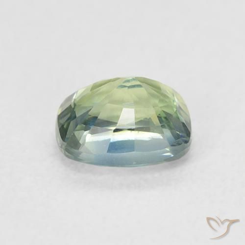 Saphir Sarcelle naturelle Coussin, 0.77 ct, VS