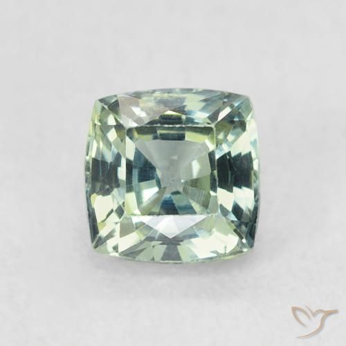 0.68ct Naturel Sarcelle Saphir, Coussin, VVS-VS