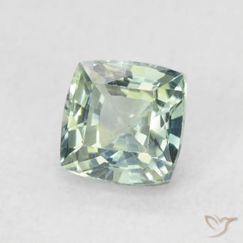 Saphir Sarcelle naturelle Coussin, 0.68 ct, VVS-VS