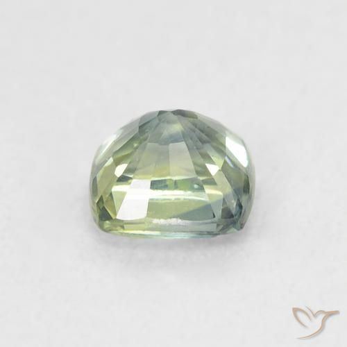 Saphir Sarcelle naturelle Coussin, 0.71 ct, VS
