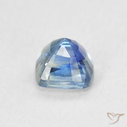 Saphir Bleu clair naturelle Coussin, 0.57 ct, VVS-VS