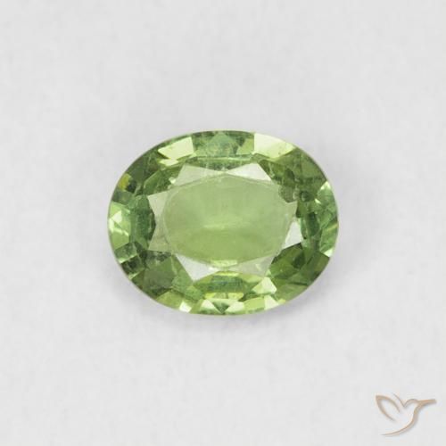 0.41ct Naturel Vert poire Saphir, ovale, VVS