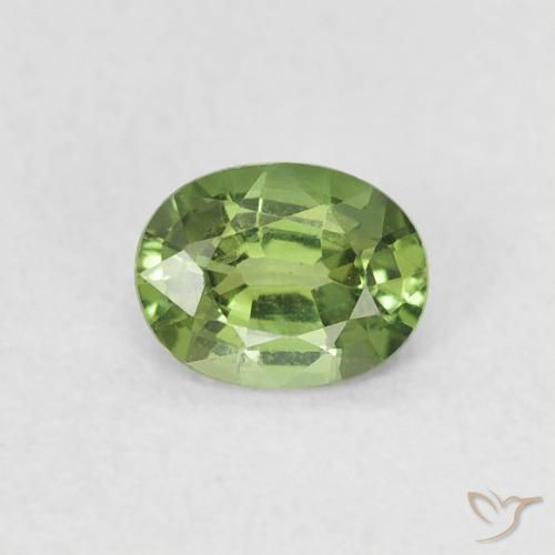 0.45ct Naturel Vert moyen Saphir, ovale, VS