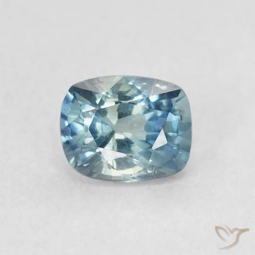 0.61ct Naturel Sarcelle Saphir, Coussin, VVS-VS