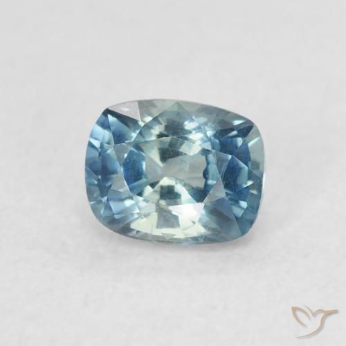 Saphir Sarcelle naturelle Coussin, 0.61 ct, VVS-VS