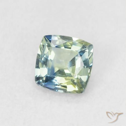 Saphir Sarcelle naturelle Coussin, 0.43 ct, VVS-VS