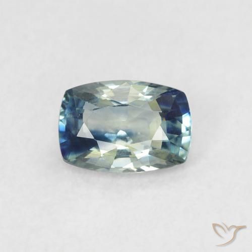 0.62ct Naturel Sarcelle Saphir, Coussin, VVS-VS