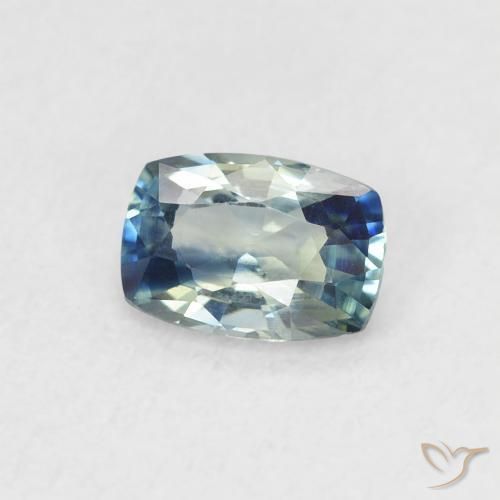Saphir Sarcelle naturelle Coussin, 0.62 ct, VVS-VS