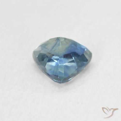 Saphir Sarcelle naturelle Trillion, 0.55 ct, VVS-VS