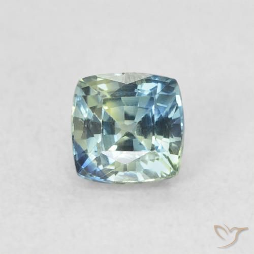 0.56ct Naturel Sarcelle Saphir, Coussin, VVS-VS