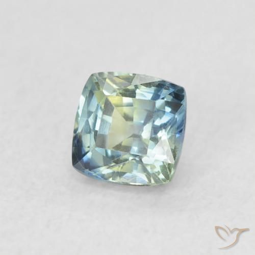 Saphir Sarcelle naturelle Coussin, 0.56 ct, VVS-VS