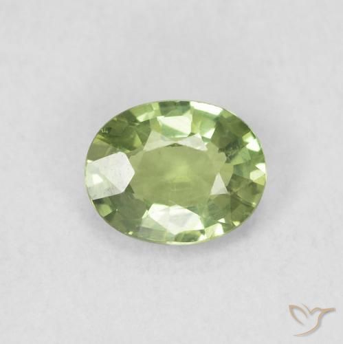 0.39ct Naturel Vert chaud Saphir, ovale, VVS-VS
