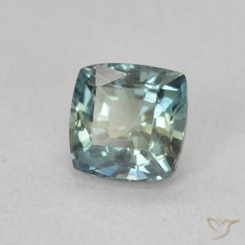Saphir Sarcelle naturelle Coussin, 0.67 ct, VS