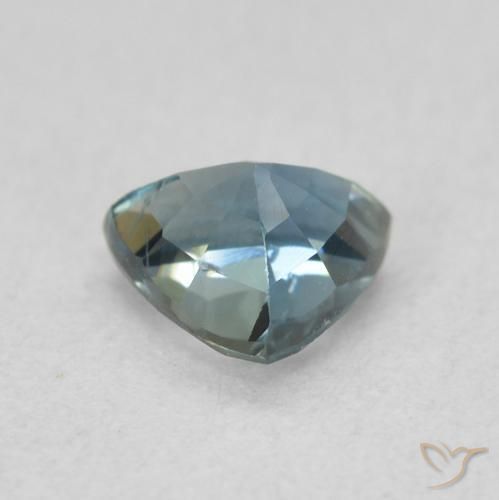 Saphir Sarcelle naturelle Trillion, 0.69 ct, VS