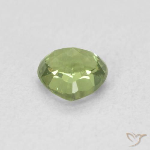 Saphir Vert moyen naturelle Trillion, 0.46 ct, VVS-VS