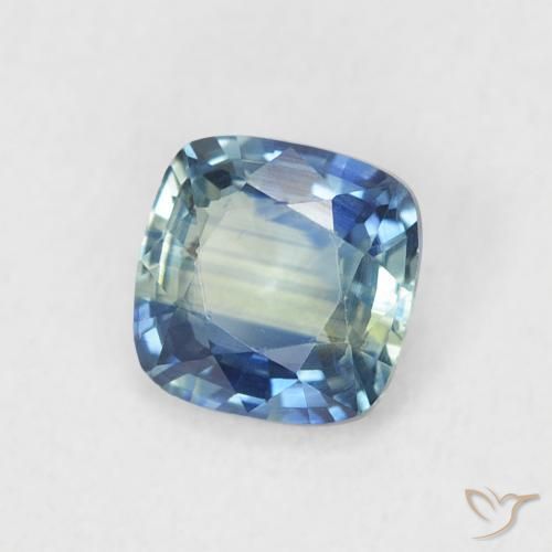Saphir Sarcelle naturelle Coussin, 0.70 ct, VVS